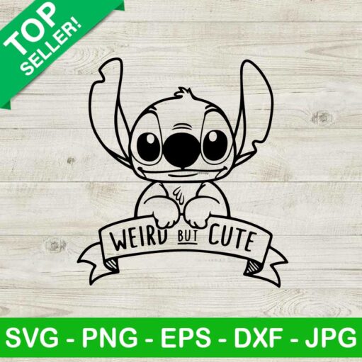 Stitch Weird But Cute Svg