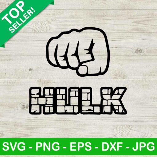 Hulk First Hand Svg