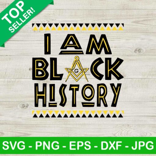 I Am Black History Svg