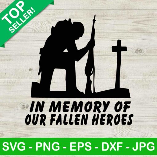 In memory of our fallen heroes SVG