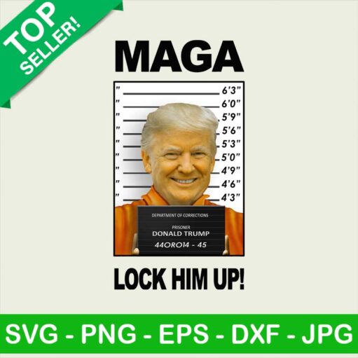 Trump Maga Mugshot Svg