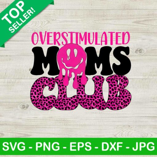 Overstimulated moms club smiley PNG