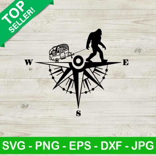 Compass Bigfoot Svg