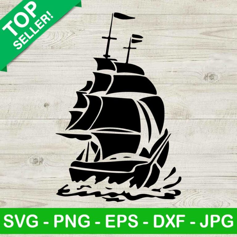 Boat wall stencil SVG, Sailing ship boat stencil SVG, Sailing ship SVG