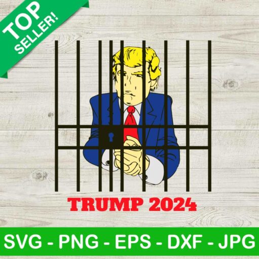 Trump 2024 mug shot SVG