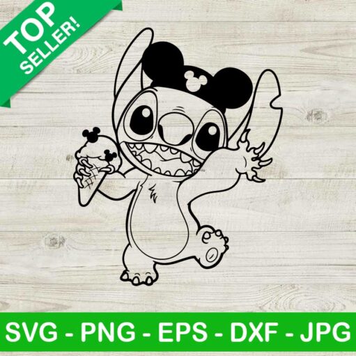 Stitch Mickey Comics Hat Svg