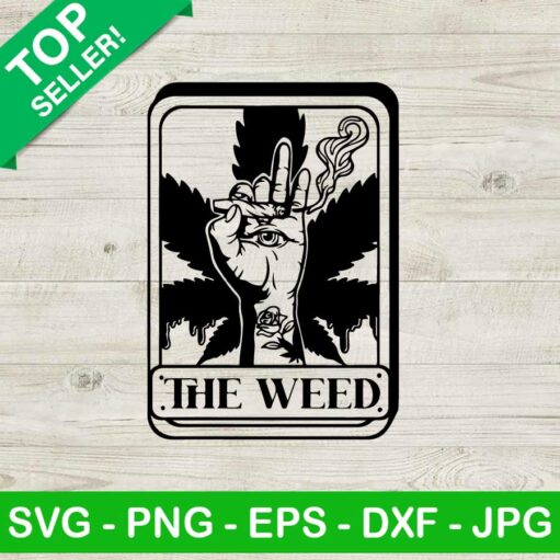 The Weed Tarot Card Svg