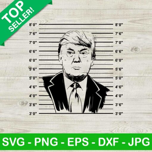 Trump Mug Shot Svg