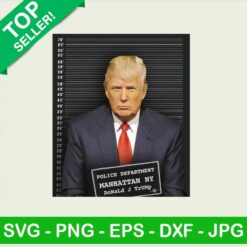 Trump mugshot PNG