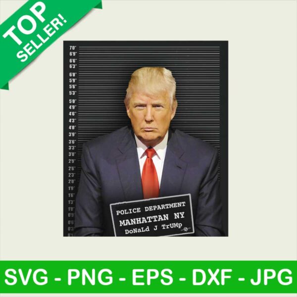Trump mugshot PNG
