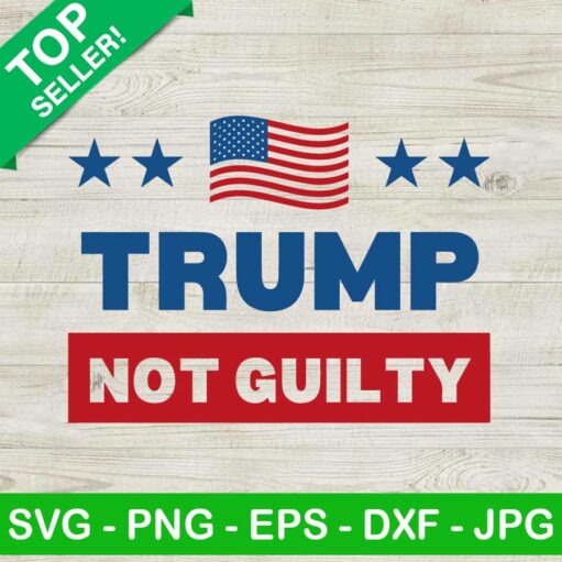 Trump not guilty SVG