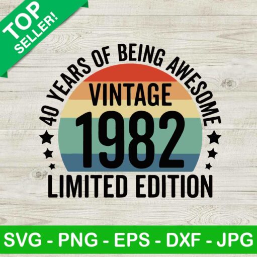 Vintage 1982 limited edition SVG