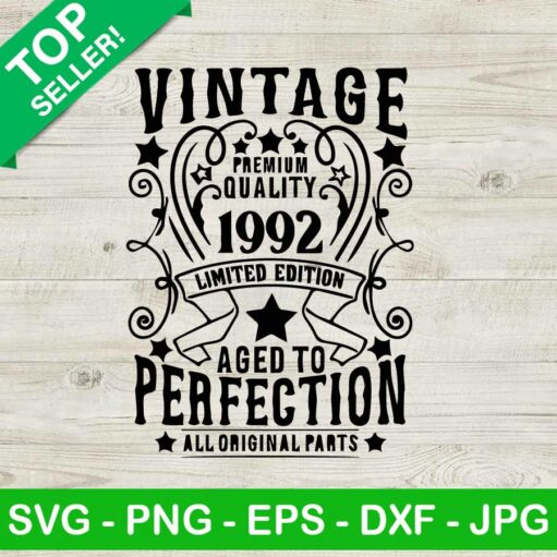 Vintage Premium Quality 1992 Svg