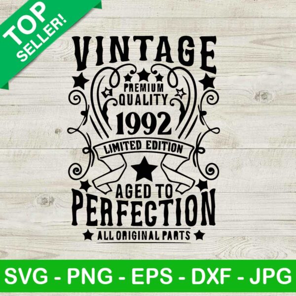 Vintage premium quality 1992 SVG
