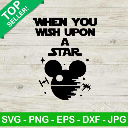 When You Wish Upon A Star Svg