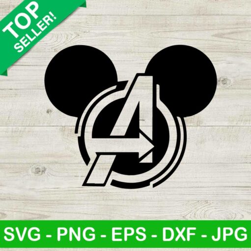 Avengers Logo Mickey Ear SVG