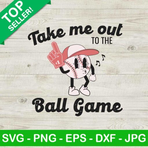 Take me out to the ball game SVG