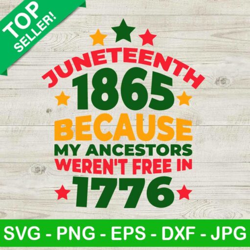 Juneteenth 1865 because my ancestors SVG