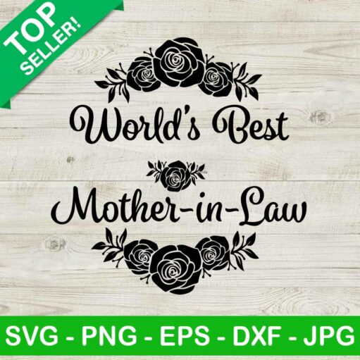 World's best mother in law SVG