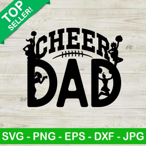 Cheer Dad Football SVG