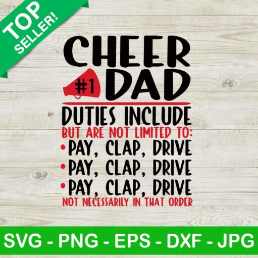 Cheer dad duties include SVG