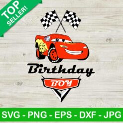 Birthday Boy Lightning Mcqueen SVG