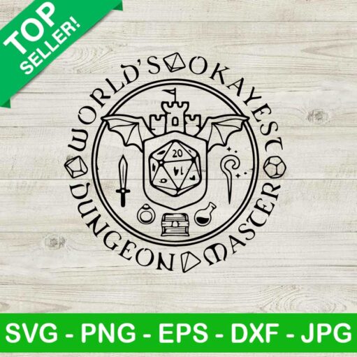 World'S Okayest Dungeon Master Svg