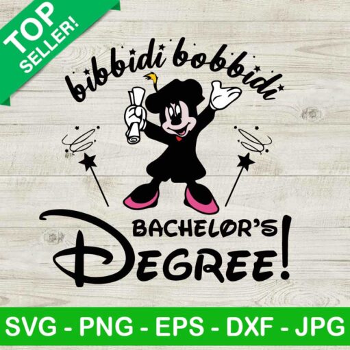 Bachelor's Degree Mickey Mouse SVG