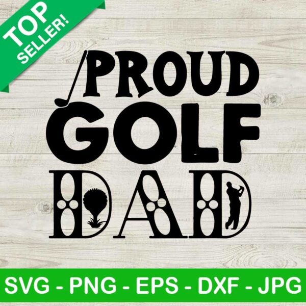 Proud golf dad SVG
