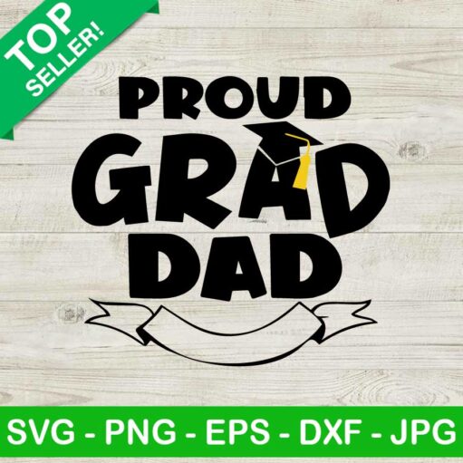 Proud grad dad SVG