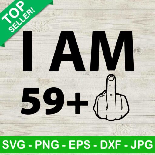 I am 59 plus one SVG