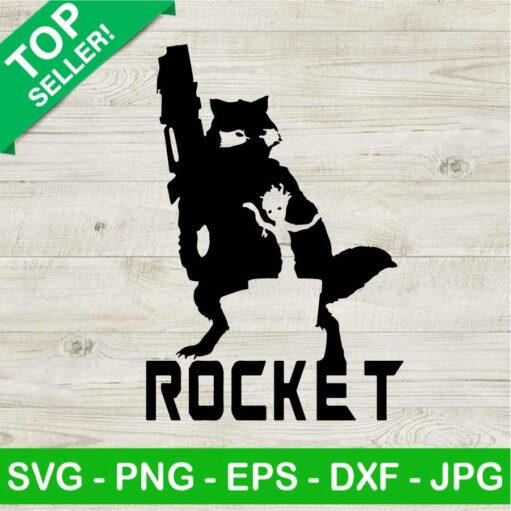 Rocket Raccoon And Groot SVG