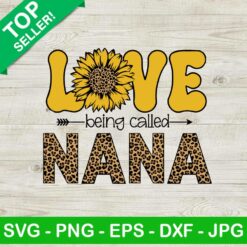 Love being called nana leopard SVG