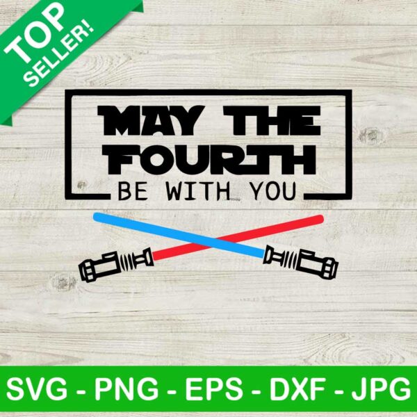 May the fourth be with you light saber SVG