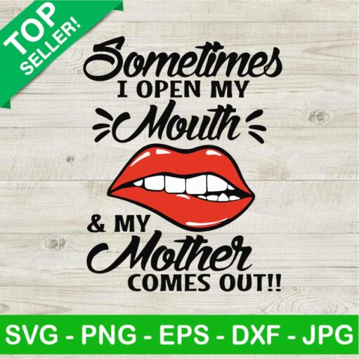 Sometimes I Open My Mouth SVG