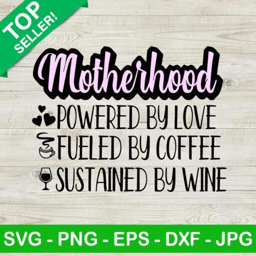 Mother's hood sustained by wine SVG