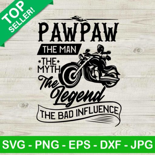 Motorcycle paw paw SVG