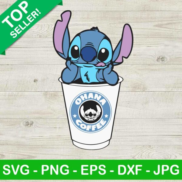 Ohana coffee stitch SVG, Stitch coffee SVG, Ohana coffee SVG
