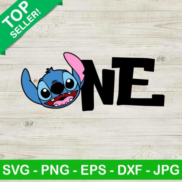 Stitch one year old SVG, One stitch SVG, Stitch and lilo SVG
