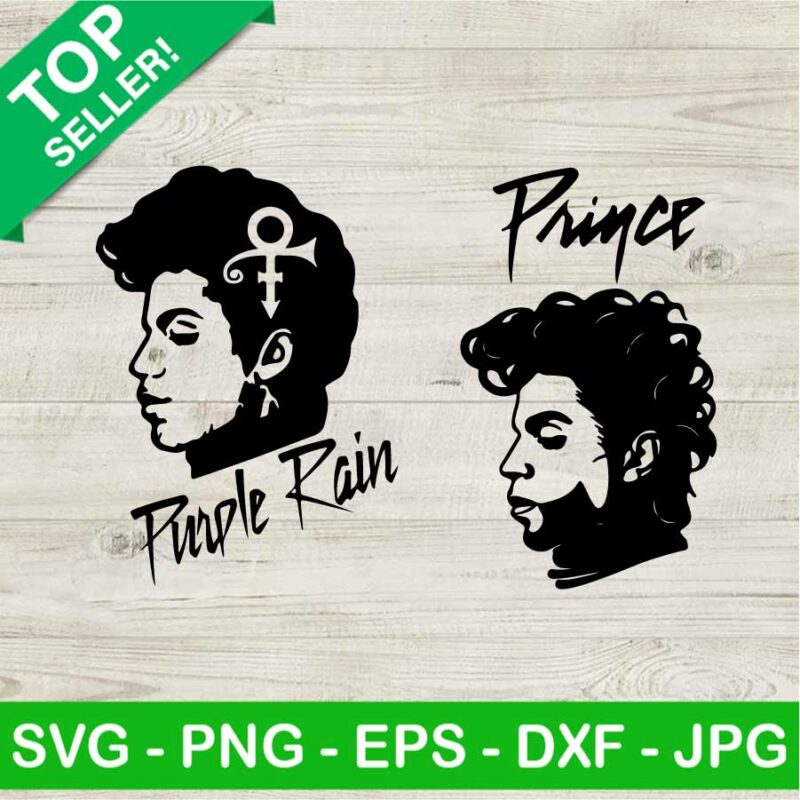 Purple Rain SVG, Prince Face SVG, Purple Rain Prince SVG