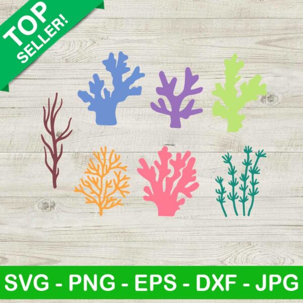 Sea weed SVG, Corals sea SVG, Sea life SVG