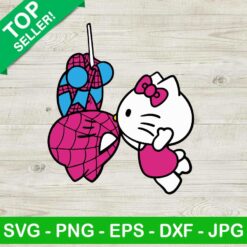 Hello kitty spiderman SVG