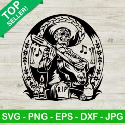 Mexican Mariachi Skull SVG