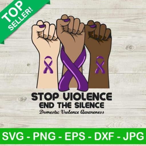 Stop Violence End The Silence Svg