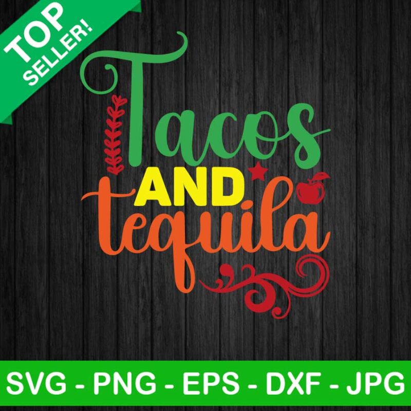 Tacos and tequila SVG