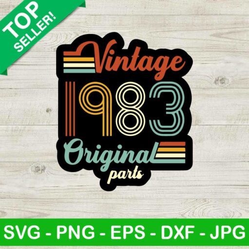 Vintage 1983 original parts SVG