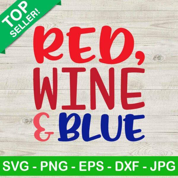 Red wine and blue SVG
