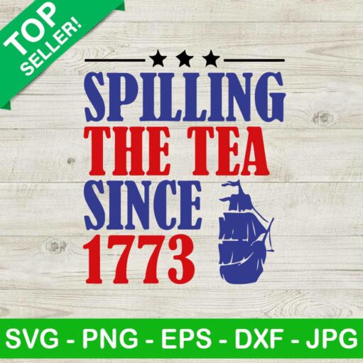 Spilling the tea since 1773 SVG