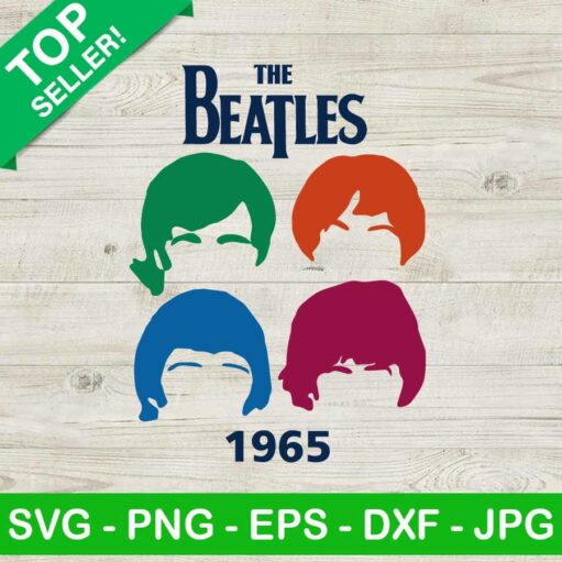 The beatles 1965 rock band SVG