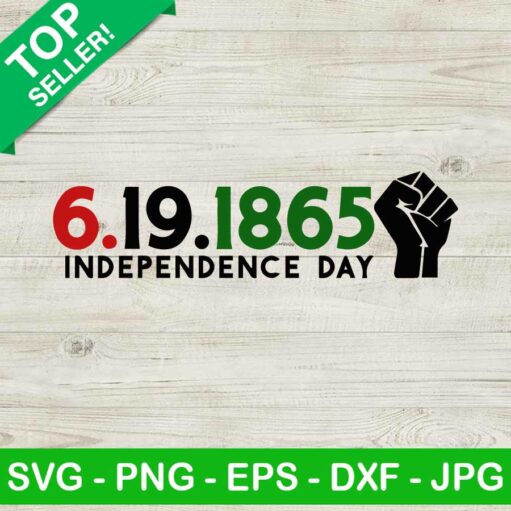 19th June 1865 Independence Day SVG